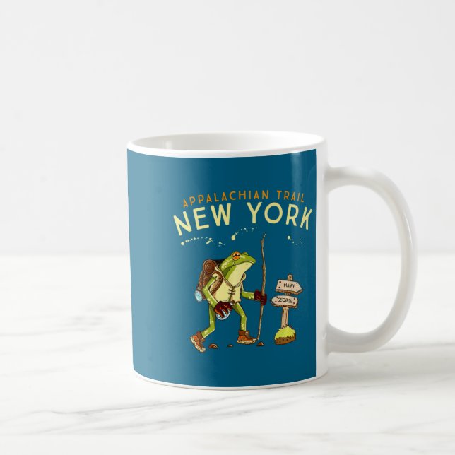 Appalachian Trail New York Hiking Frog _1  Kaffemugg (Höger)