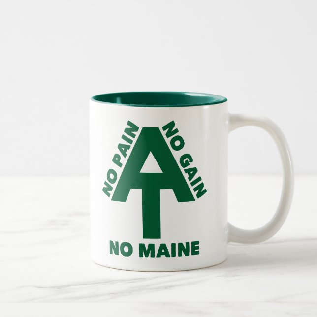 Appalachian Trail No Sain No Gain No Maine Två-Tonad Mugg (Höger)