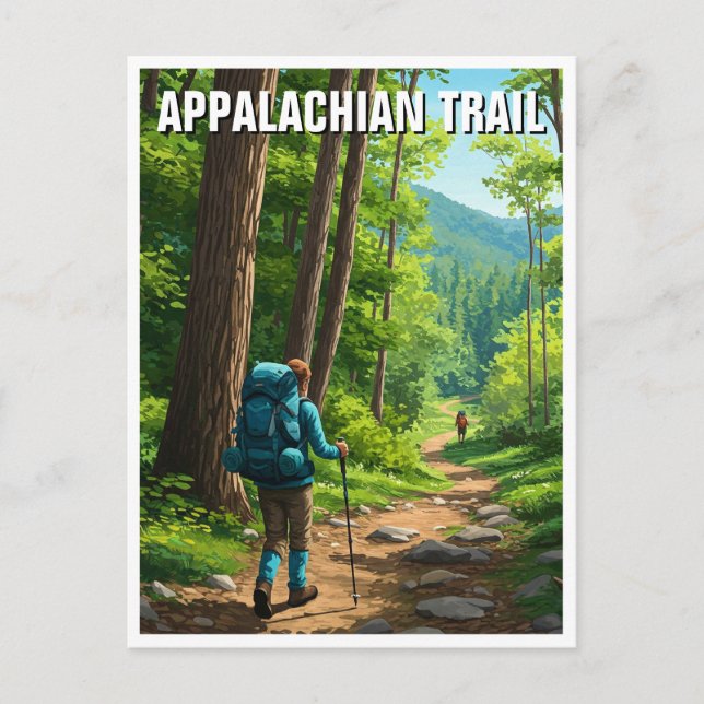 Appalachian Trail Resor Vykort (Framsida)