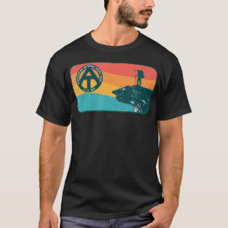 Appalachian Trail Retro Mcafee'S Knob Vandring Skj T Shirt