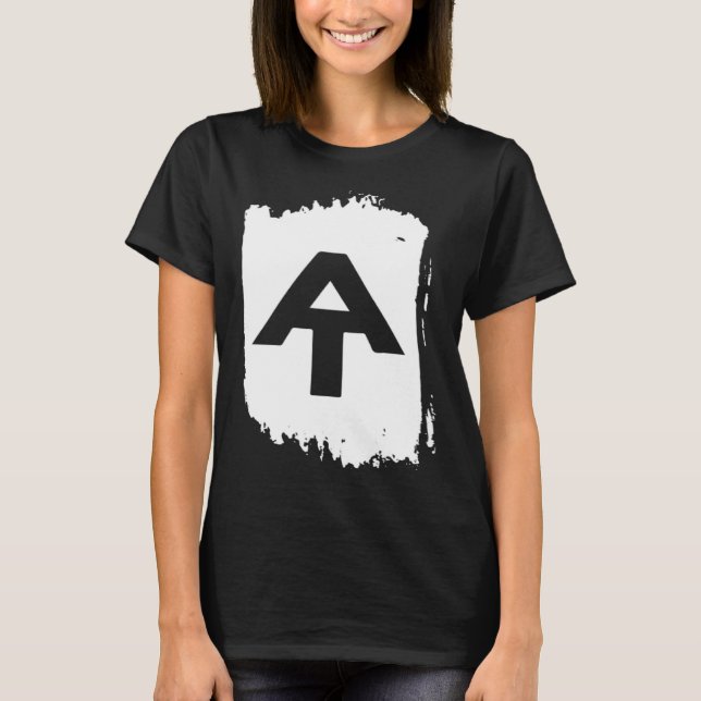 Appalachian Trail Souvenir Map Hiking Appalachia T Shirt (Framsida)