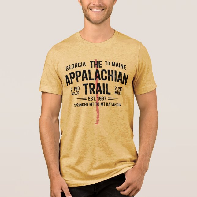 Appalachian Trail T-Shirt - Georgia to Maine 2 190 (Framsida)