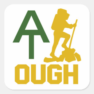 Appalachian Trail Tuff Fyrkantigt Klistermärke