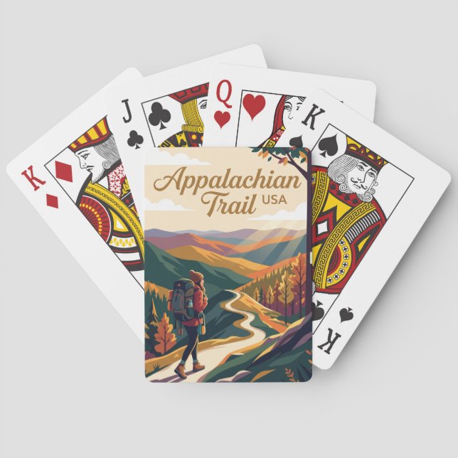 Appalachian Trail USA Casinokort (Baksidan)