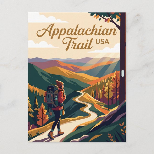 Appalachian Trail USA Vykort (Framsida)