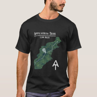 Appalachian Trail vandringskarta T Shirt