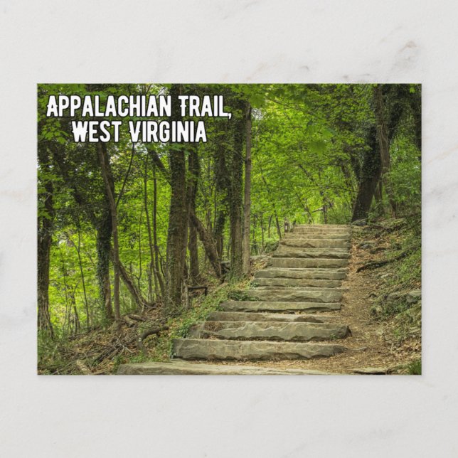 Appalachian Trail Väster Virginia Postcard Vykort (Framsida)