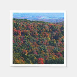 Appalachianbergen i Fall Pappersservett