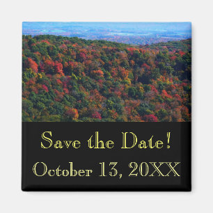 Appalachianbergen i Fall Save the Date Magnet
