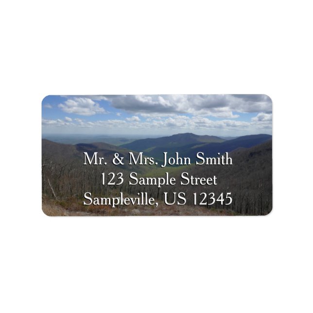 Appalachianbergen i Vår Adressetikett (Framsidan)