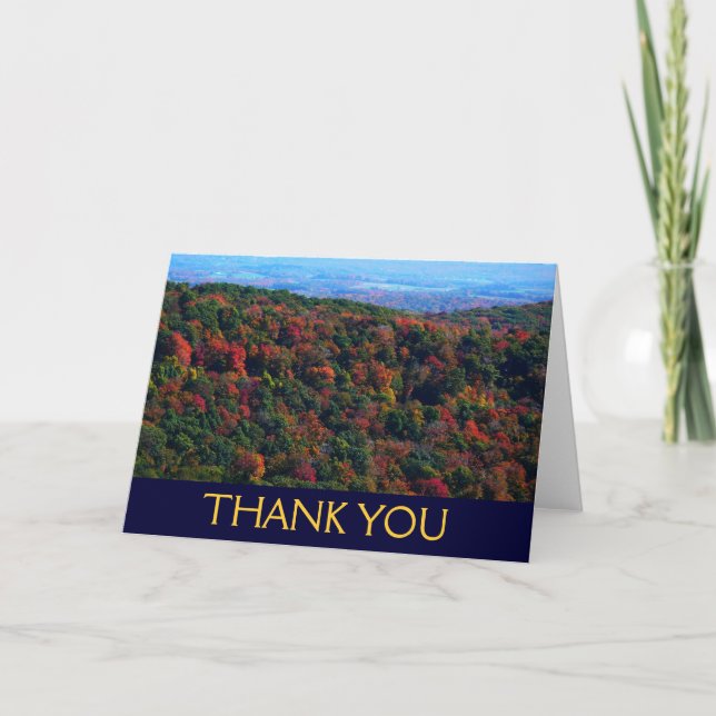 Appalachians in Fall - Tack you Card (blank Inside (Framsida)