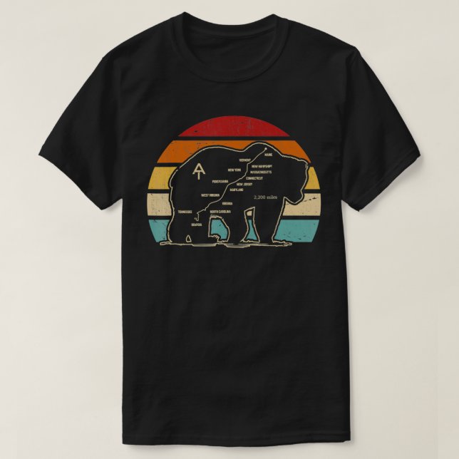 Appalachianstrål, öronsymbol för Appalachian Nati T Shirt (Design framsida)