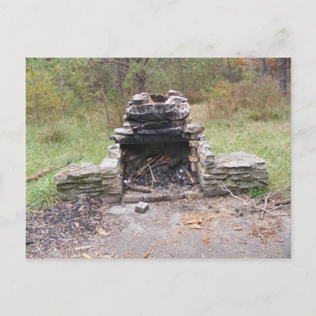 appalakisk bana falla pennsylvania-läger vykort (Framsida)