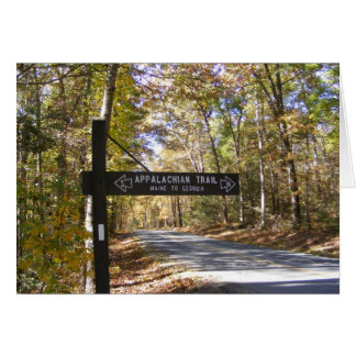 appalakisk spårskylt pennsylvania fall hälsningskort
