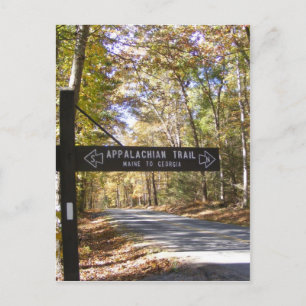 appalakisk spårskylt pennsylvania fall vykort