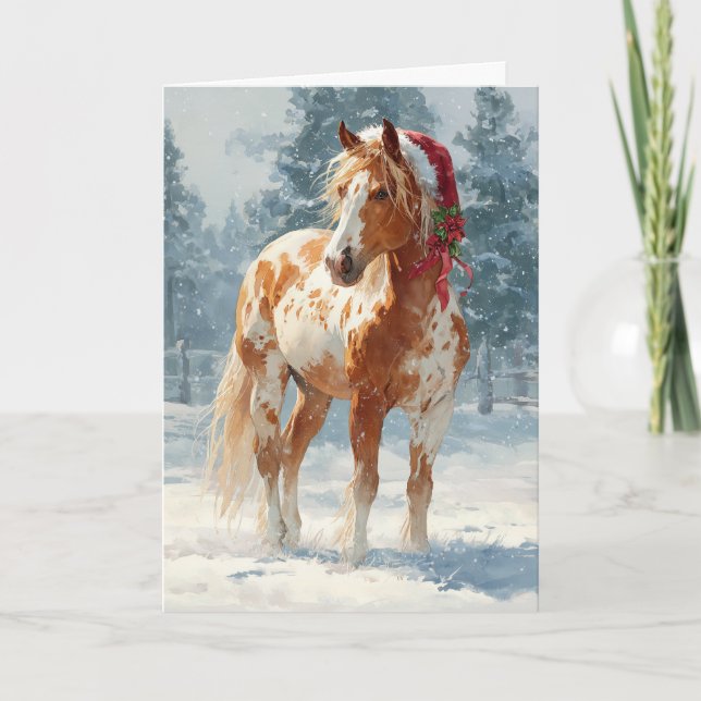 Appaloosa  Christmas Greeting Card  Helgkort (Framsida)