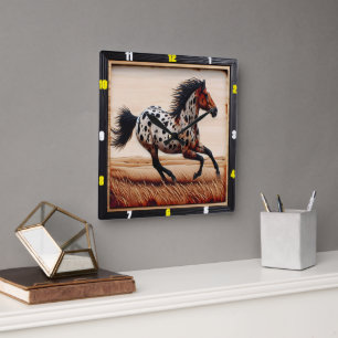 Appaloosa Gallop: Time, Art, Stil, Rörelse Fyrkantig Klocka