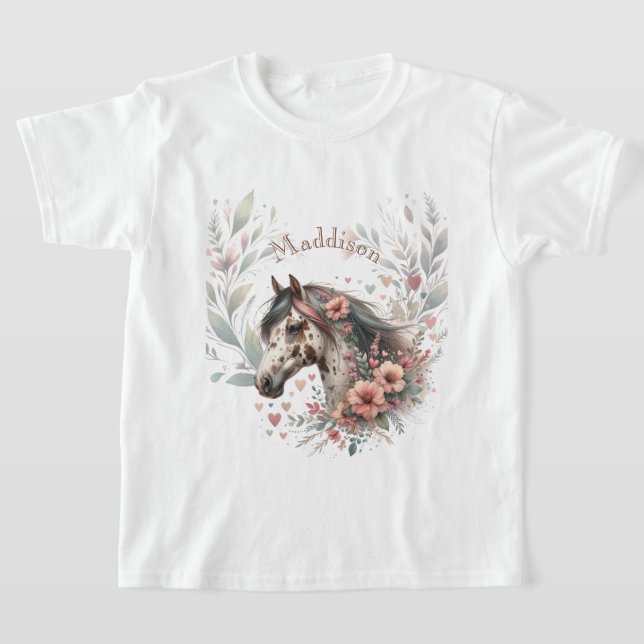 Appaloosa-häst födelsedag  t shirt (Laydown)