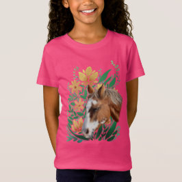 Appaloosa Horse and Flowers T Shirt