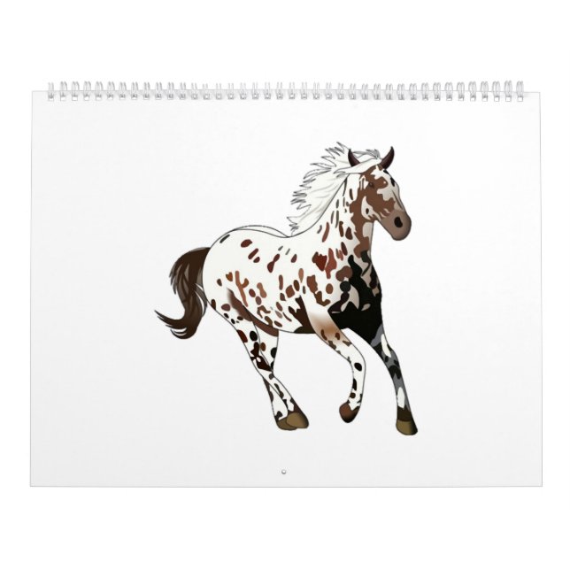 Appaloosa Horse - Horse Lover Gift, Horse Painting Kalender (Omslag)