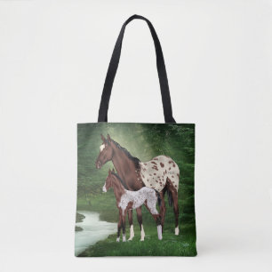 Appaloosa Horse Mare and Foal Tygkasse