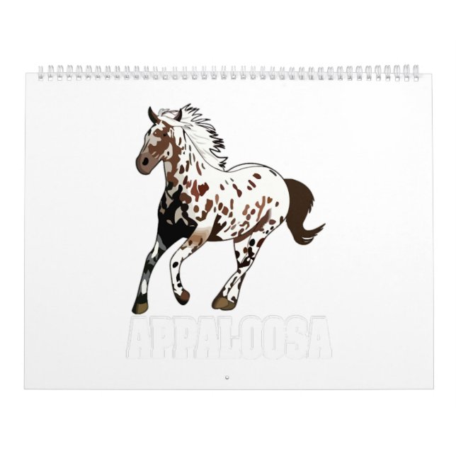 appaloosa Horse Pony equine Gift Kalender (Omslag)