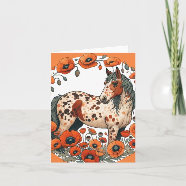 Appaloosa Horse Poppy Appy Horses Kort (Framsida)