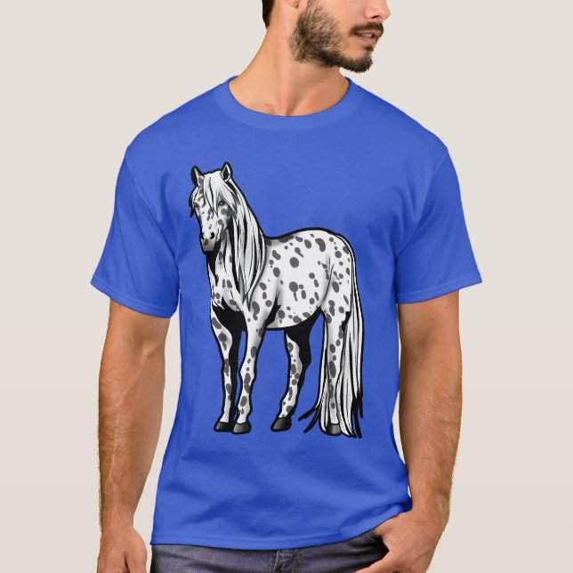 Appaloosa Horse Riding presenterar Pony Girl fami T Shirt (Framsida)