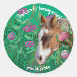 Appaloosa Horse Ro Sticker Runt Klistermärke