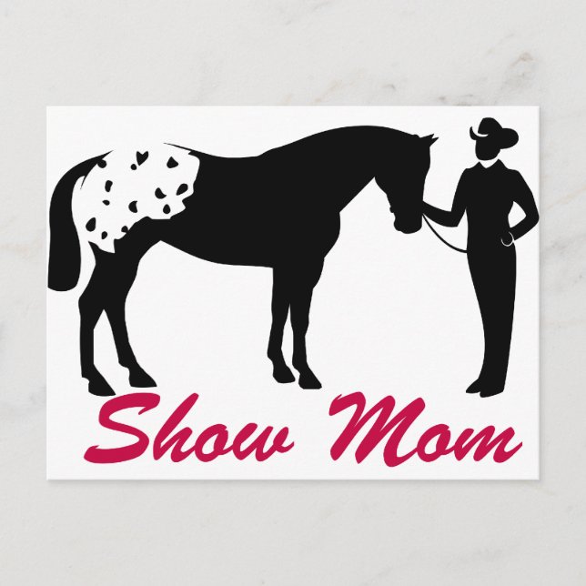 Appaloosa Horse Show Mamma Vykort (Framsida)