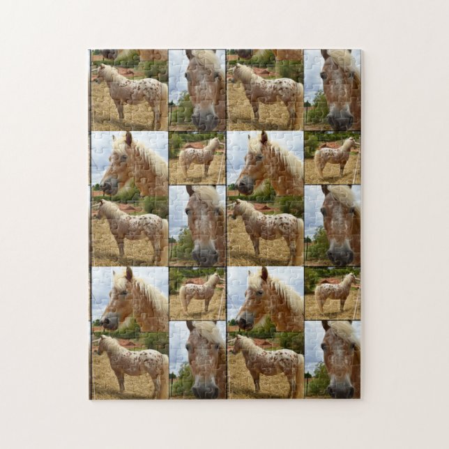 Appaloosa Horses Photo Collage Pussel (Vertikal)