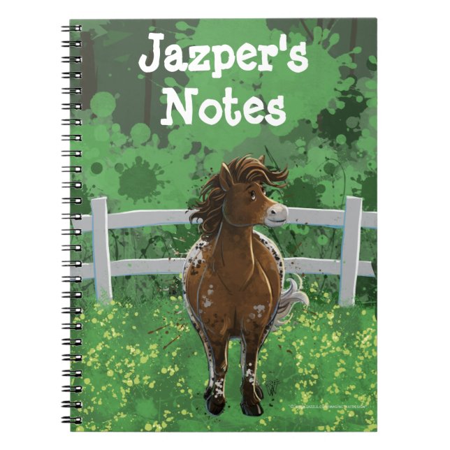 Appaloosa Painting Pony Anteckningsbok (Framsidan)