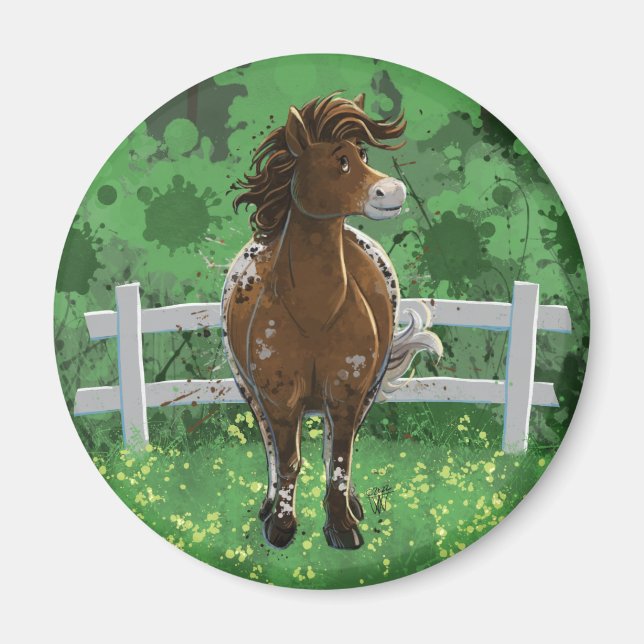 Appaloosa Pony Magnet (Framsidan)