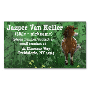 Appaloosa Pony Magnetiska Visitkort