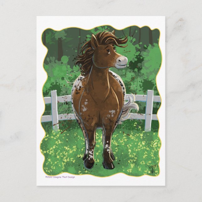 Appaloosa Pony Vykort (Framsida)