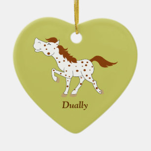 Appaloosa Red Roan Horse Anpassningsbar Ornament