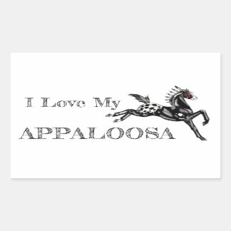 Appaloosa Rektangulärt Klistermärke