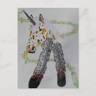 Appaloosa Unicorn Gift Products Vykort