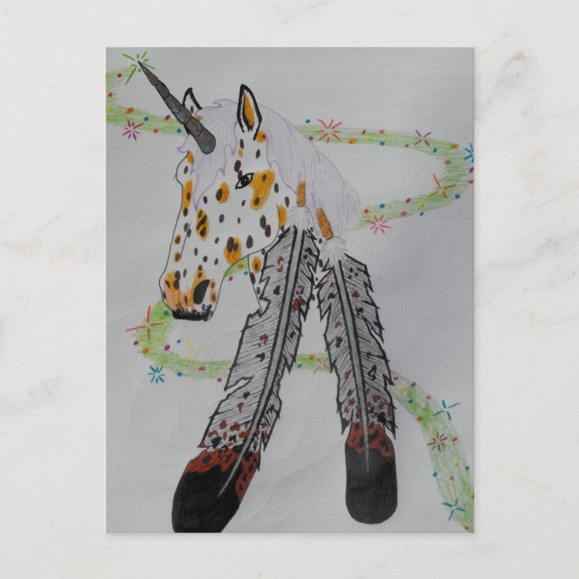 Appaloosa Unicorn Gift Products Vykort (Framsida)