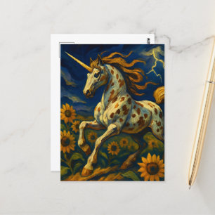 Appaloosa Unicorn i Storm Vykort