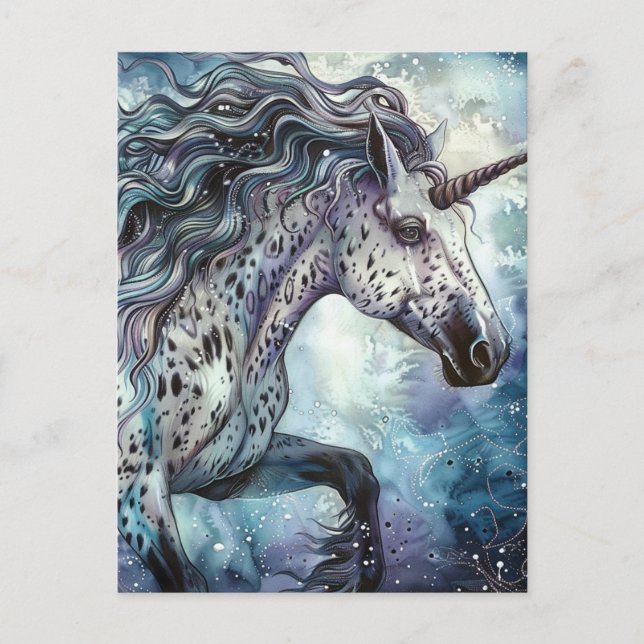 Appaloosa Unicorn Vykort (Framsida)
