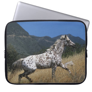 Appaloosahästspring upp berg laptop sleeve