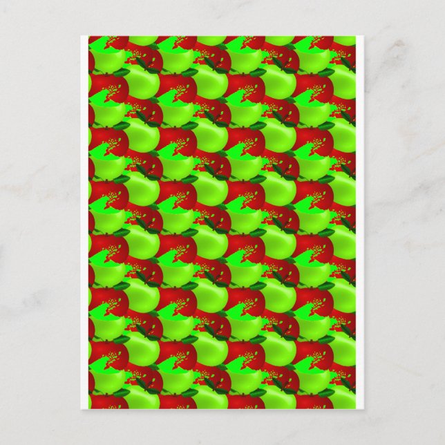 Appar, färgruta vykort (Framsida)