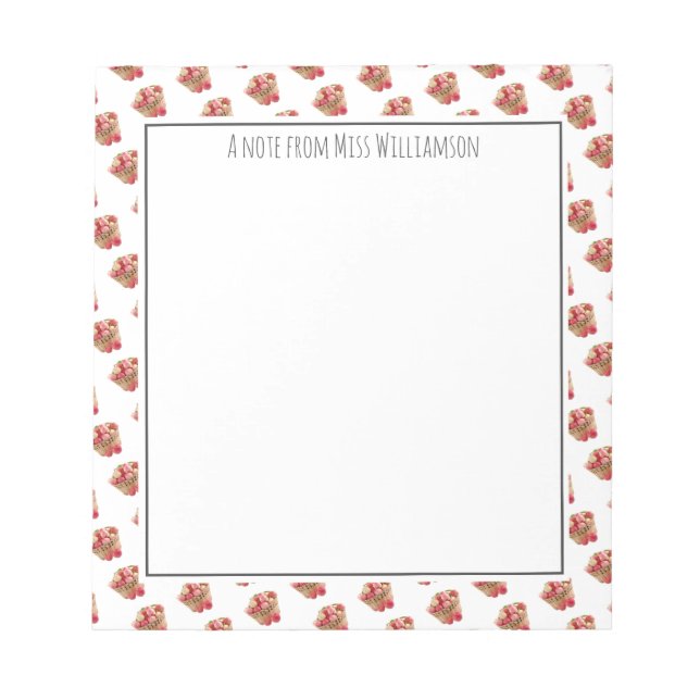 APPAR FÖR personlig TEACHER-UPPSKATTNING Anteckningsblock (Framsida)