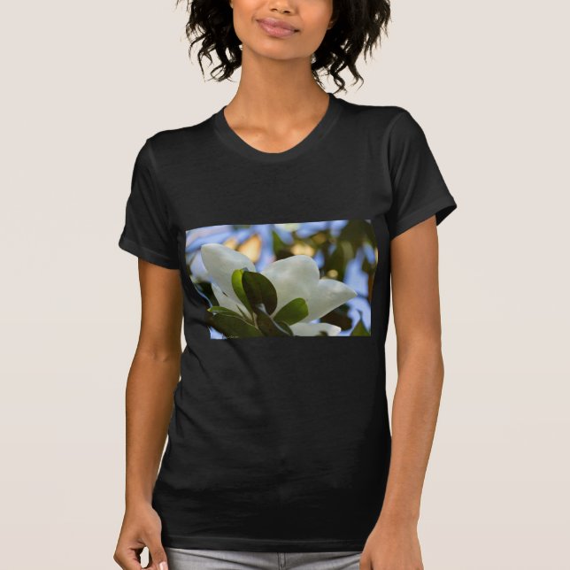 Apparat av rostat glas Himlar Södra Magnolia-gåvor T Shirt (Framsida)