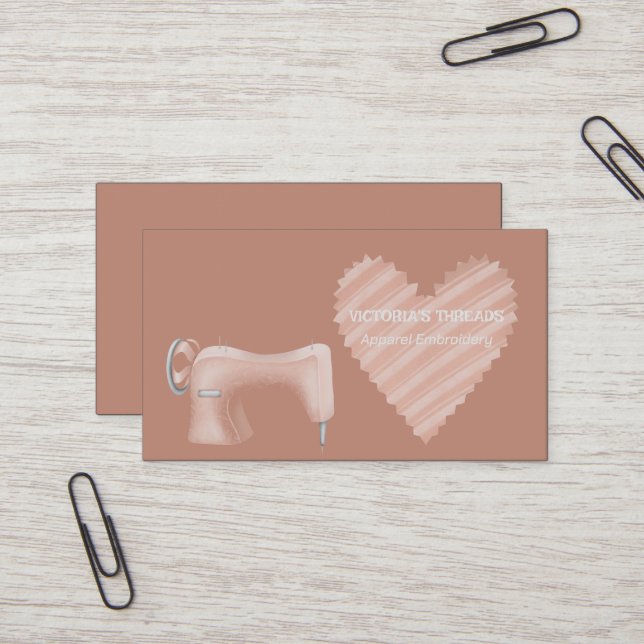 Apparat Embroidery Visitkort (Fram/Back In Situ)