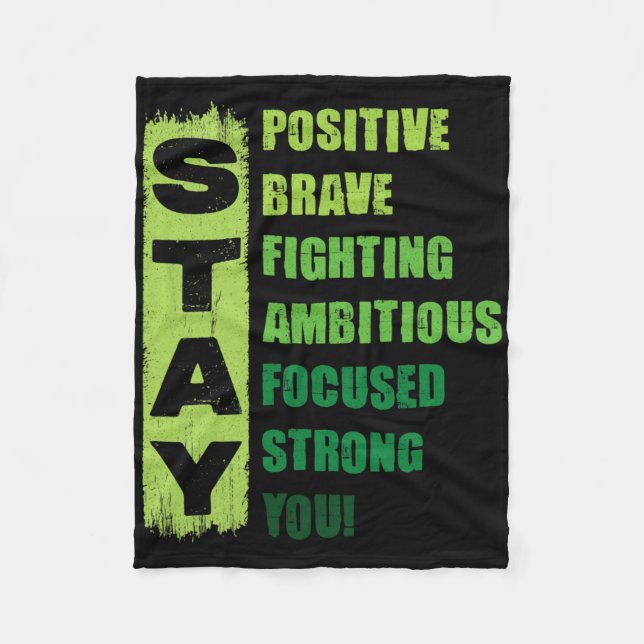 Apparat för medvetenhet om psykisk hälsa Kläder Ma Fleecefilt (Framsidan)