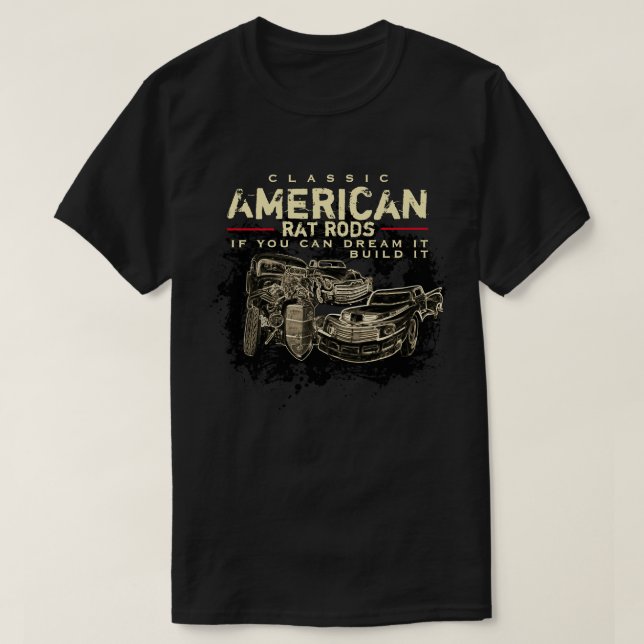 Apparat för Mörk av klassisk amerikansk Råtta T Shirt (Design framsida)