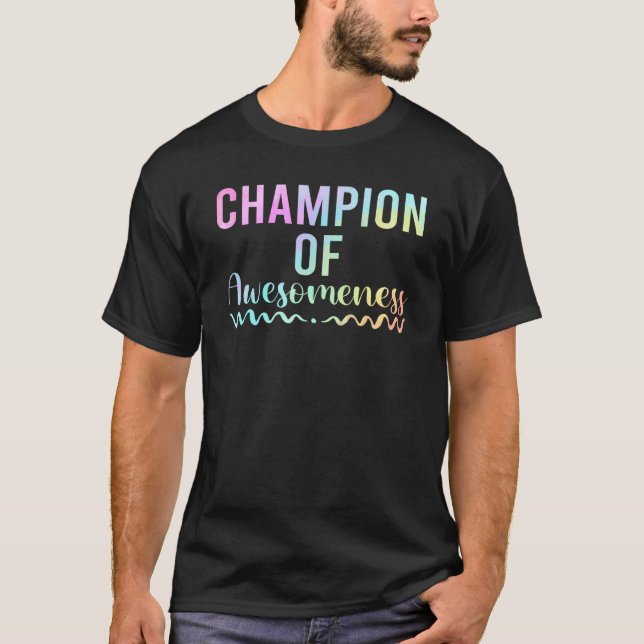 Apparel champion of awesomeness for Sons and Daugh T Shirt (Framsida)