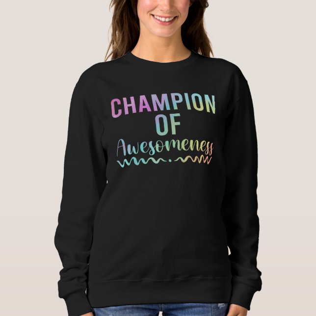 Apparel champion of awesomeness for Sons and Daugh T Shirt (Framsida)